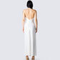 Nicola White Chain Maxi Dress