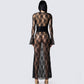 Lilith Black Lace Maxi Dress