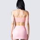 Jacque Pink Crop Top