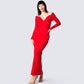 Brooke Red Maxi Dress