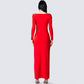 Brooke Red Maxi Dress