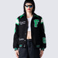 Bobby Black Varsity Jacket model front
