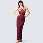 Greta Red Corset Gown