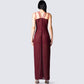 Greta Red Corset Gown