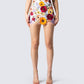Addie Flower Mini Skirt model front