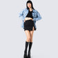 Bree Blue Denim Oversize Jacket