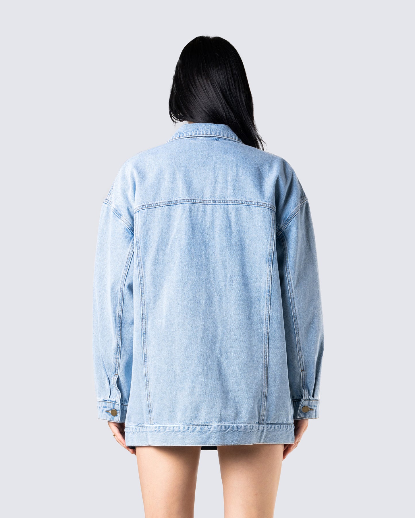 Bree Blue Denim Oversize Jacket