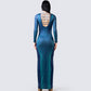 Larisa Body Print Knit Maxi Dress