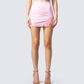 Eris Pink Lace Trim Skirt model front