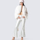 Hollis White Vegan Fur Coat