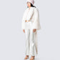Hollis White Vegan Fur Coat