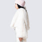 Hollis White Vegan Fur Coat