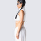 Beckett White Cropped Knit Top