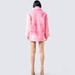 Nicole Pink Vegan Fur Coat