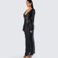 Florence Black Mesh Maxi Dress