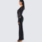 Florence Black Mesh Maxi Dress