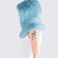 Jayden Aqua Fur Hood