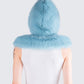 Jayden Aqua Fur Hood