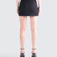 Birgit Black Rhinestone Mini Skirt