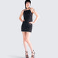 Birgit Black Rhinestone Top