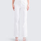 Bessie Ivory Low Rise Tie Pant model front