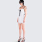 Daisy White Lace Floral Mini Dress
