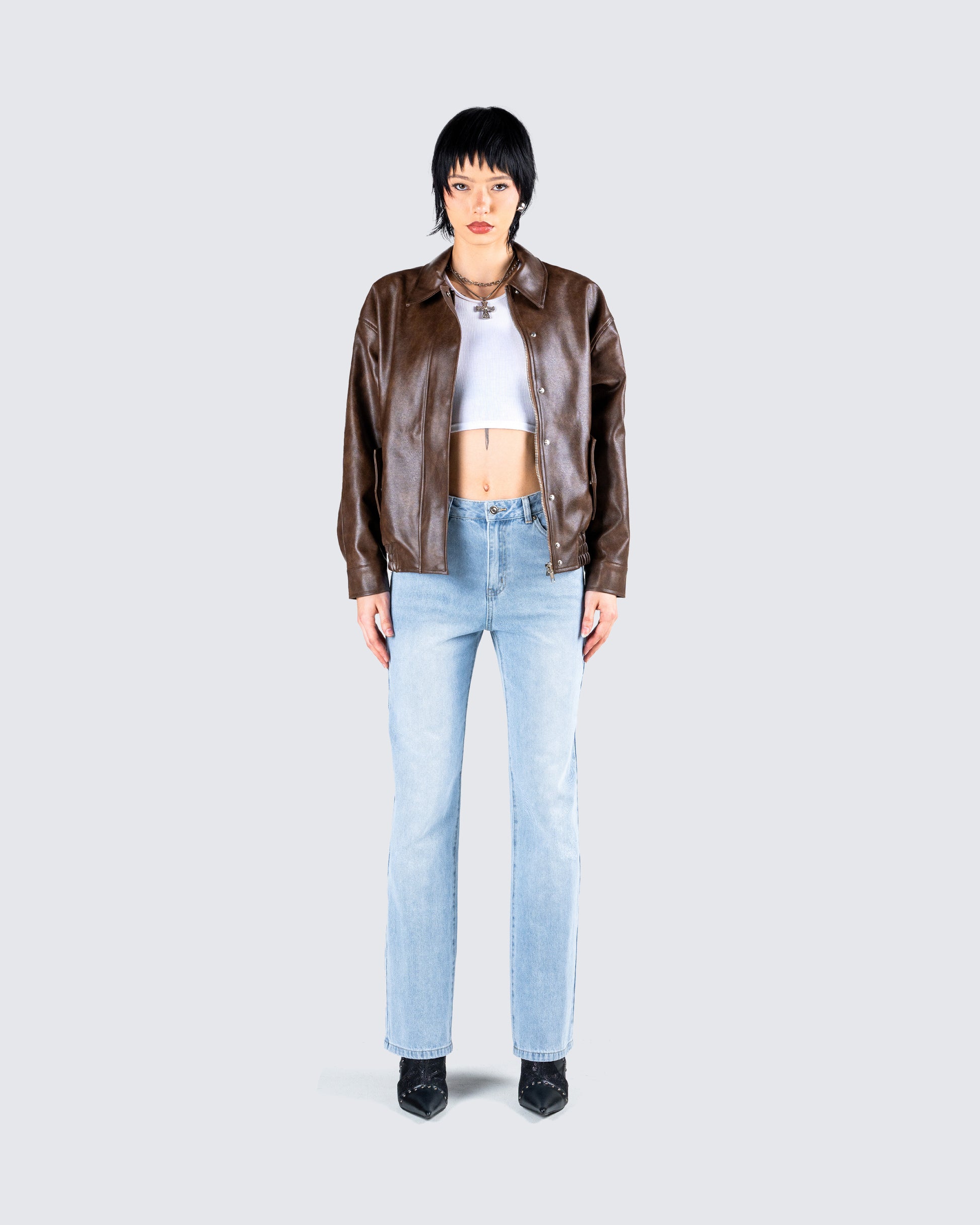 Maven Vegan Leather Set model front