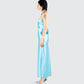 Jayden Aqua Strapless Dress