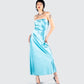Jayden Aqua Strapless Dress