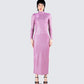 Sy Pink Shimmer Knit Maxi Dress model front