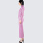 Sy Pink Shimmer Knit Maxi Dress