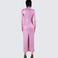 Sy Pink Shimmer Knit Maxi Dress