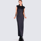 Kath Black Jersey Backless Dress