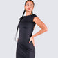 Kath Black Jersey Backless Dress