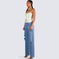 Rosella Olive Satin Twist Top