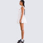 Mallory White Floral Mini Dress