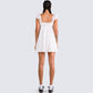 Mallory White Floral Mini Dress
