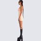 Maxine Beige Jersey Tube Dress