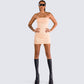 Maxine Beige Jersey Tube Dress
