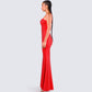 Numa Red Rhinestone Gown