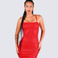 Numa Red Rhinestone Gown