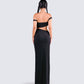 Janine Black Cut Out Maxi Dress