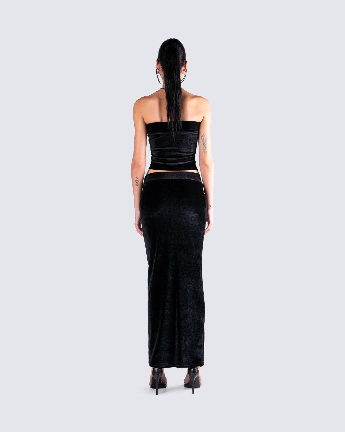 Ayla Black Velvet Tube Top