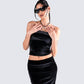 Ayla Black Velvet Maxi Skirt