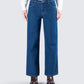 Dulcie Blue Denim Wide Leg Jean model front