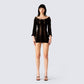 Cindy Black Mini Dress