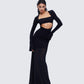 Eda Black Bandeau Maxi Dress
