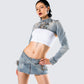 Eirene Cropped Denim Jacket