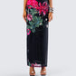 Eldora Floral Print Maxi Skirt model front