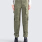 Eleni Olive Utility Pocket Pant